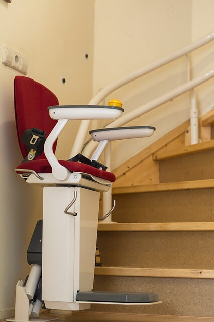 stair lift installed